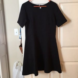 Loft Black Chevron Dress